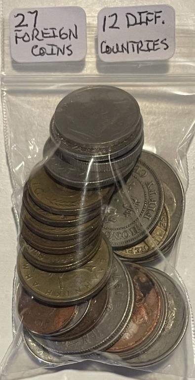 (27) Foreign Coins - (12) Countries