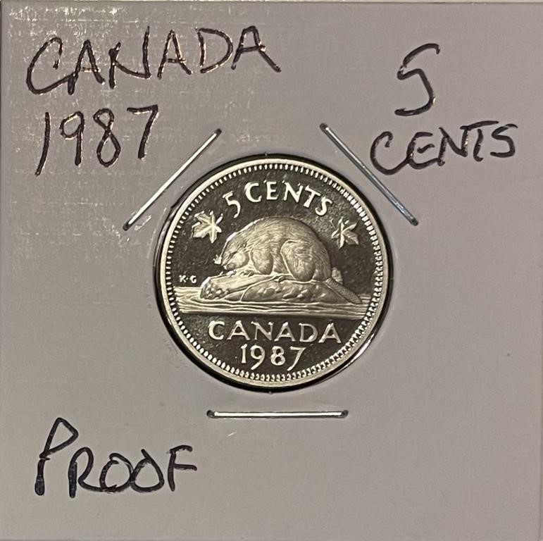 Canada 1987 PROOF Nickel