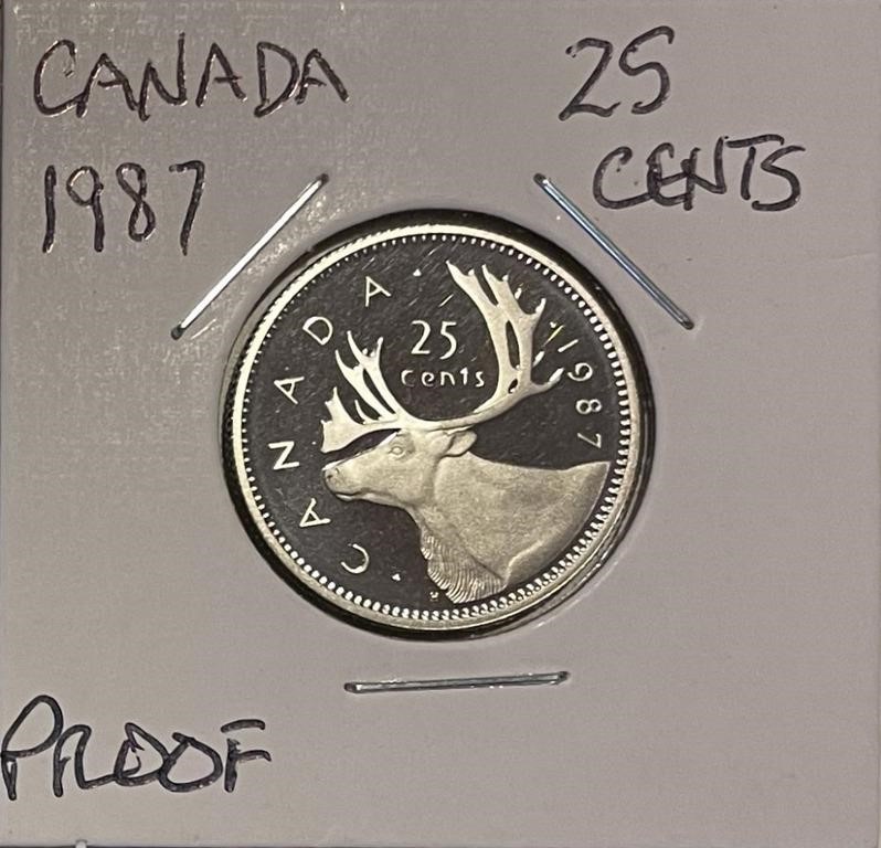 Canada 1987 PROOF Quarter