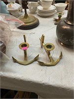 Brass Nautical Candle Stick Holders