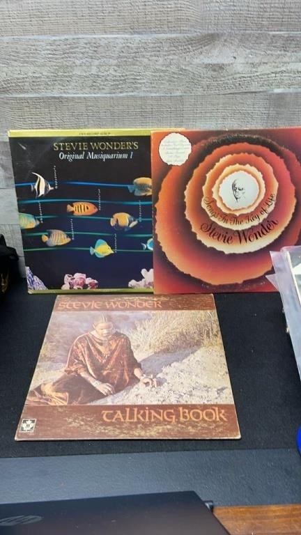 3 Stevie Wonder LP'S ( Talking Book, Original Musi