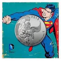 RCM 2015 Fine Pure Silver $20 Superman Coin Folio