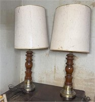 2 End Table Lamps-Both Work