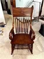 Antique Bent Wood Rocking Chair