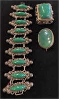 Mexican Sterling Malachite Jewelry