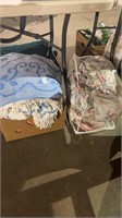 Lot of 2 Boxes of Blankets and Throws