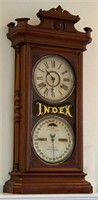 Lynch Brothers Index Calendar Clock,Scarce