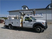 2012 Ford F550 bucket truck, HAULED IN - VUT