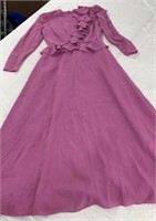 Vintage ruffled front dress