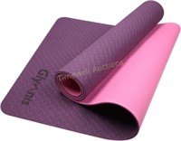 Glymnis Yoga Mat Thick Non Slip Purple Pink