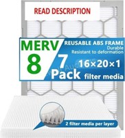 OlitAir 16x20x1 MERV 8 Air Filter  7 Pack