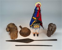 6 Pieces  African Art & Artifacts