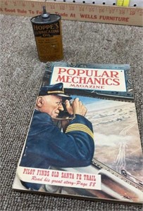1950 popular mechanics magazine & Hoppes