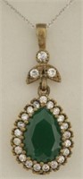 4 ct Emerald Necklace