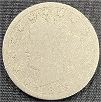 1808- Liberty Head V Nickel
