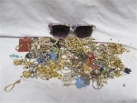 LARGE SELECTION OF JEWELRY AND SUNGLASSES