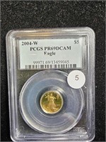 2004W Gold Eagle Five Dollar PCGS PR69DCAM
