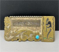 Lee Charlie Hopi Brass & Turquoise personalized