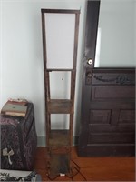 Decorative Lamp w/ Cloth Top and Shelves