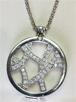 $600. Sterling Silver Diamond Necklace