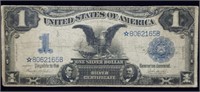 1899 $1 Black Eagle Silver Certificate STAR Note