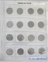 1968-1984 Canada 50 Cents Set of 16 Coins