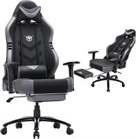 Big and Tall Gaming Chair 350lbs-Black/Grey