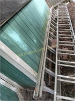 24ft aluminum extension ladder missing rung