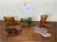 Fenton Glass Boots X5