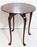 Vintage Side Table with Queen Anne Legs