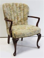 Vintage Shaped Back Upholstered Chair