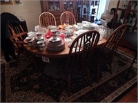 DINING ROOM TABLE W/ TWO LEAVES 70" & TWO
