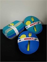 3 New 2 pack 10-piece lunch bowls