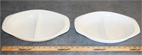 LOT - VINTAGE PYREX DIVIDED DISHES