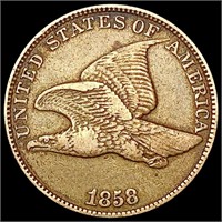 1858 Flying Eagle Cent CLOSELY UNCIRCULATED