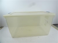 60qt Rubbermaid Latch Toppers Clear Storage Tote