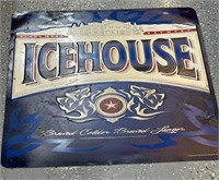 Large Metal ICEHOUSE Beer Sign Brew