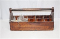 VINTAGE WOODEN TOOL BOX