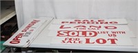 20 METAL SIGNS FOR SALE SOLD OPEN & MORE