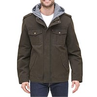 Levi's Men's Washed Cotton Military Jacket with