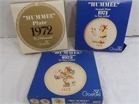 3 Vintage Goebel "Hummel" Decorative Plates