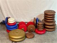 Weights Set with 2 Dumbbell Handles and Bar
