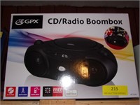 GPX CD/Radio Boom Box New in Box