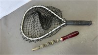 Fishing net and saw