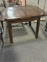 ASIAN DESIGN TAVERN TABLE W/DRAW LEAVES
