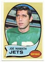 1970 Topps Joe Namath Football Card