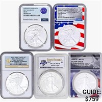 2013-2022 [5] Silver Eagle  SP/MS69/70