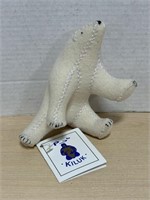 Handmade Plush Polar Bear (walking)