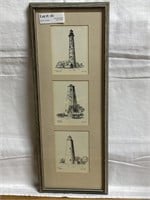 Three lighthouse pictures collage by Coppie Burke