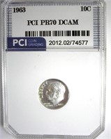 1963 Dime PR70 DCAM LISTS $275 IN 69 DC